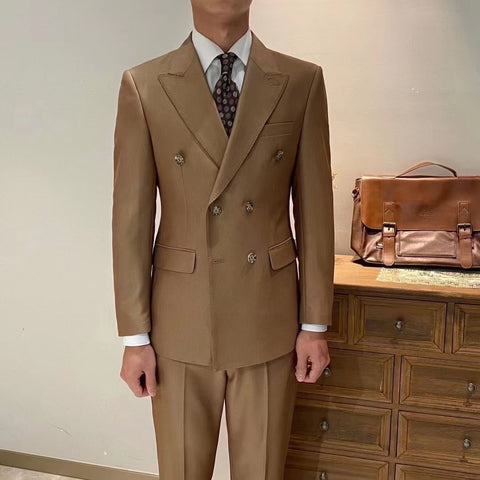 British Double Breasted Formal Suit