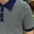 Timeless Style: Contrasting Stripes Polo Shirt for Men