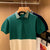 Contrast Color Stitching Polo Shirt
