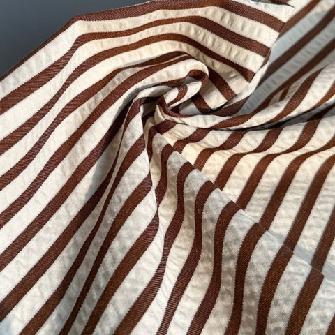 Seersucker Striped Long Sleeve Shirt