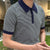Timeless Style: Contrasting Stripes Polo Shirt for Men