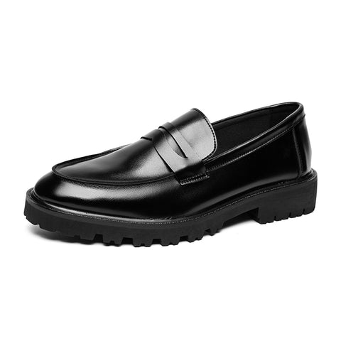 Leather Oxfords Men Dress Shoes Slip