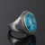Natural Oval Turquoise Rings