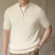 Herren Pullover Knitted Short Sleeved Zipper T Shirts