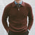 Solid Color Herren Pullover Long Sleeved Sweater