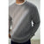 Slim Round Neck Jacquard Long Sleeve Sweater