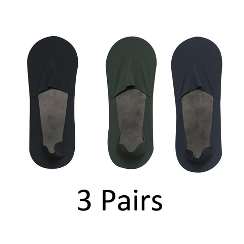 3 Pairs Casual Men Socks Invisible Thin