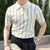 Short Sleeve Slim Fit Striped Polo Shirt