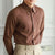Men Solid Color Long Sleeve Shirt