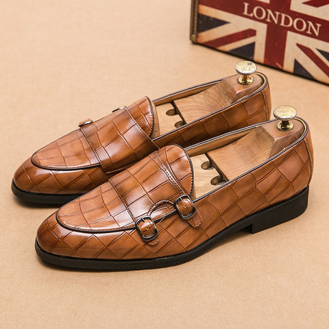 Double Buckle Stone Shoes